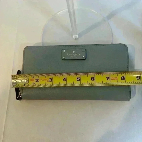 Kate Spade Zip-around Continental Wallet Color Morning Sky - Picture 7 of 9